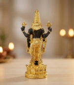 24K Gold Plated Tirupati Balaji Idol | Lord Venkateswara Murti