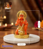 Sinduri Hanuman Ji Idol | 24K Gold Plated Devotional Murti