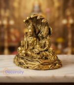 Brass Vishnu Lakshmi Idol on Ananta Sheshnag ( 6.5 cm )