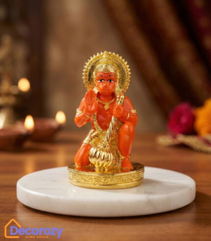 Sinduri Hanuman Ji Idol | 24K Gold Plated Devotional Murti