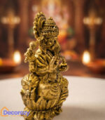 Brass Sitting Ganesha Idol | Ganpati Murti for Home Pooja