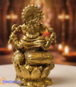 Brass Sitting Ganesha Idol | Ganpati Murti for Home Pooja