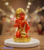 Sinduri Hanuman Ji Idol | 24K Gold Plated Devotional Murti
