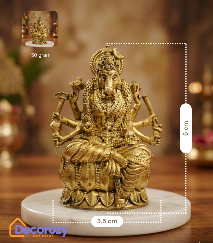 Brass Lord Varahi Idol | Varahi Avatar Vishnu Murti for Protection