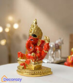 Sinduri Ganesh Ji Idol | 24K Gold Plated Devotional Murti