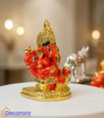 Sinduri Ganesh Ji Idol | 24K Gold Plated Devotional Murti