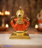 Sinduri Ganesh Ji Idol | 24K Gold Plated Devotional Murti