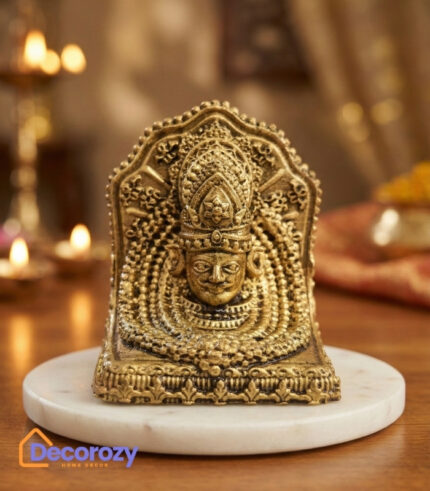 Brass Khatu Shyam Baba Idol | Shyam Ji Mukh Darshan Murti
