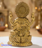 Brass Ganesh Idol on Lotus Pedestal | Ganpati Murti for Home & Office