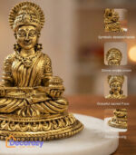 Brass Maa Annapurna Devi Idol | Goddess of Nourishment & Prosperity Murti
