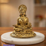 Brass Maa Annapurna Devi Idol | Goddess of Nourishment & Prosperity Murti