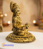 Brass Maa Annapurna Devi Idol | Goddess of Nourishment & Prosperity Murti