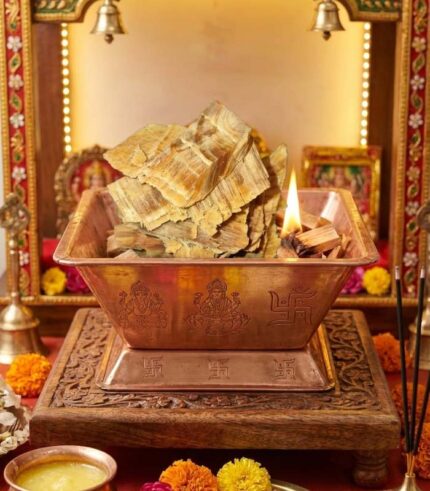 Dhoop Lakdi (Deodar / Cedar Wood) for Puja & Havans – 500g | Pure & Natural Cedrus Deodara