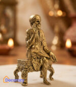 Brass Sai Baba Idol | Shirdi Sai Baba Blessing Murti for Home Mandir
