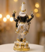 24K Gold & Silver Plated Tirupati Balaji Idol | Lord Venkateswara Murti