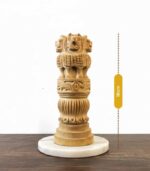 Craft Wooden Golden Ashoka Pillar – Premium Decorative Gift for Home & Office