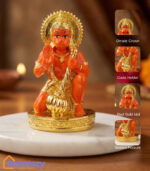 Sinduri Hanuman Ji Idol | 24K Gold Plated Devotional Murti
