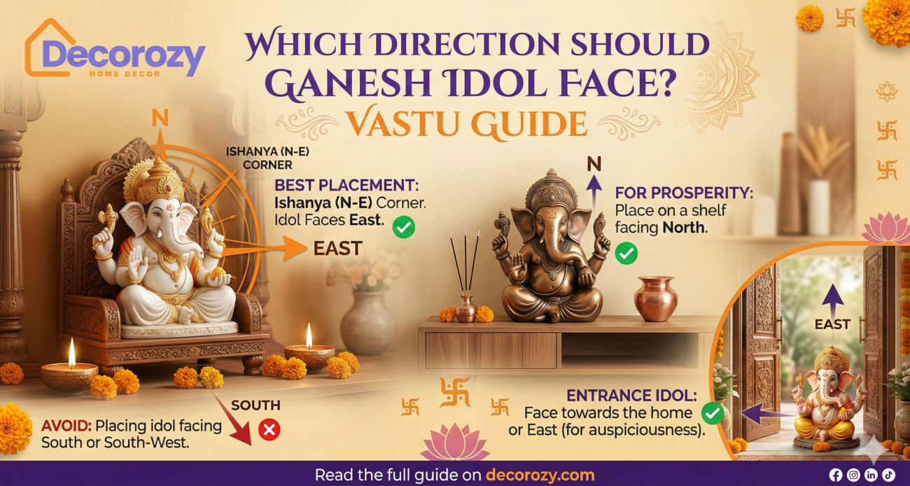 Which Direction Should Ganesh Idol Face? Vastu Guide