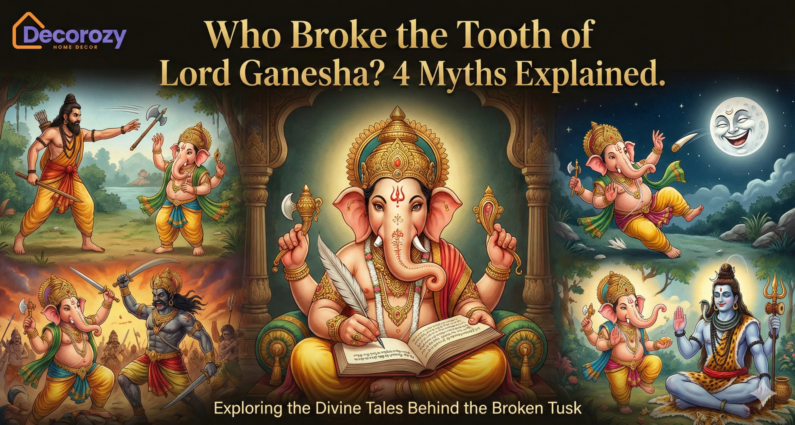 Who Broke the Tooth of Lord Ganesha? 4 Myths Explained