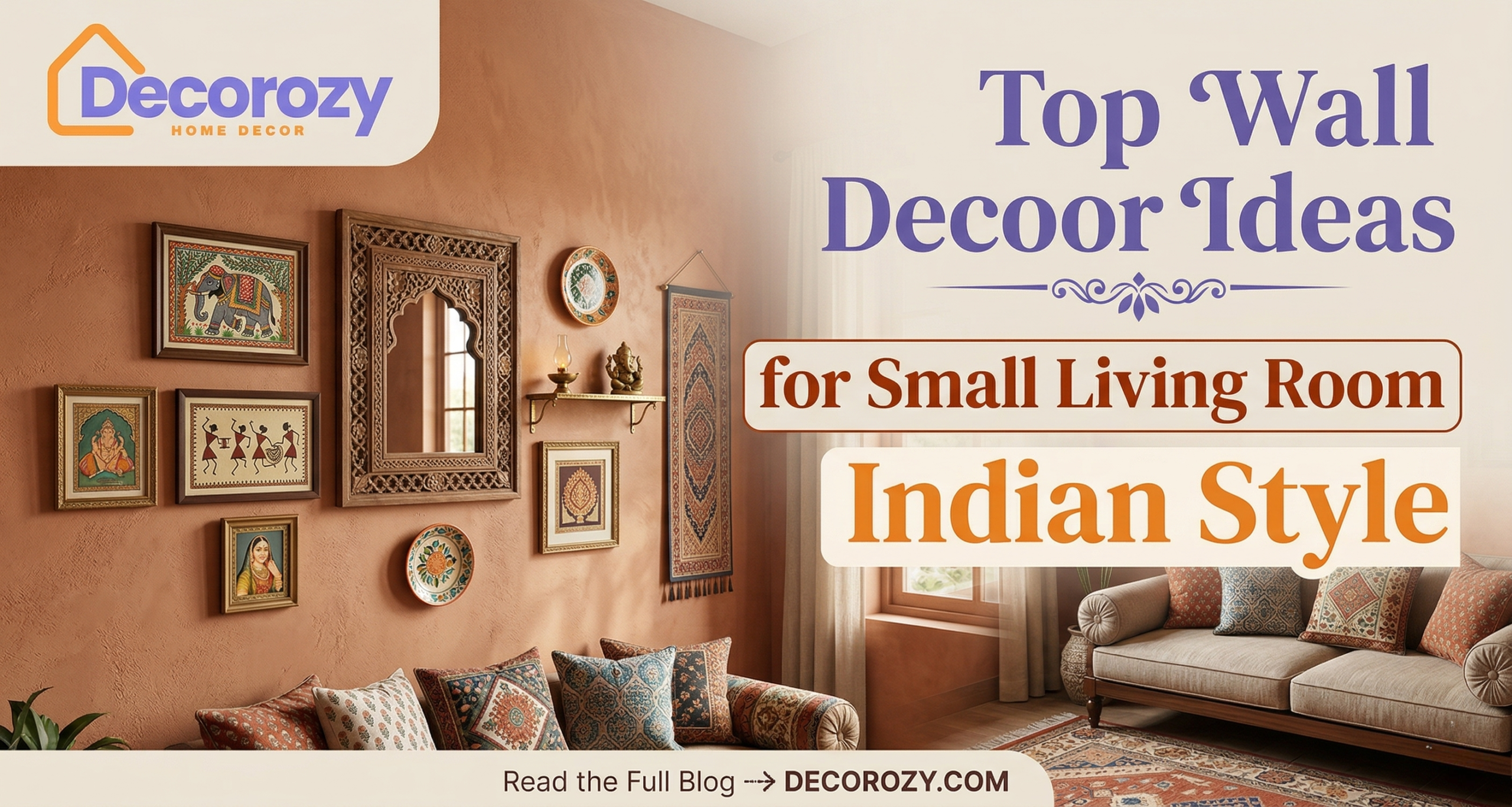 Top Wall Decor Ideas for Small Living Room Indian Style