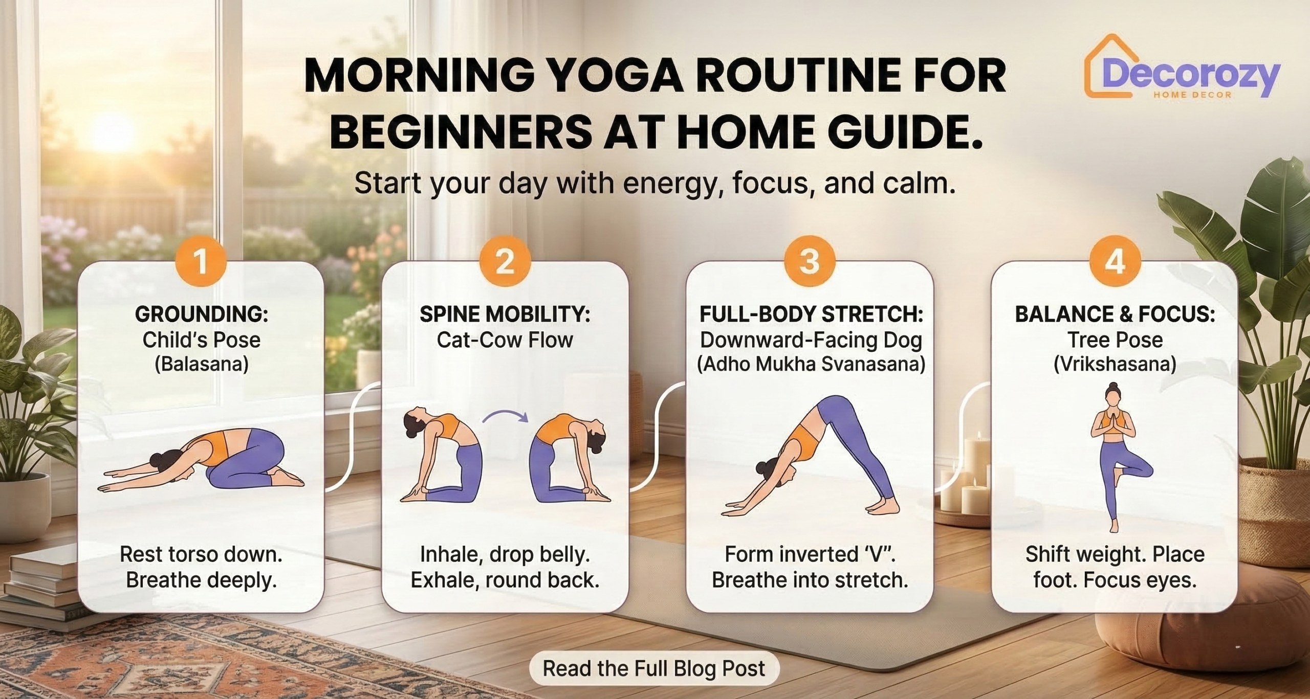 Morning Yoga Routine for Beginners at Home Guide