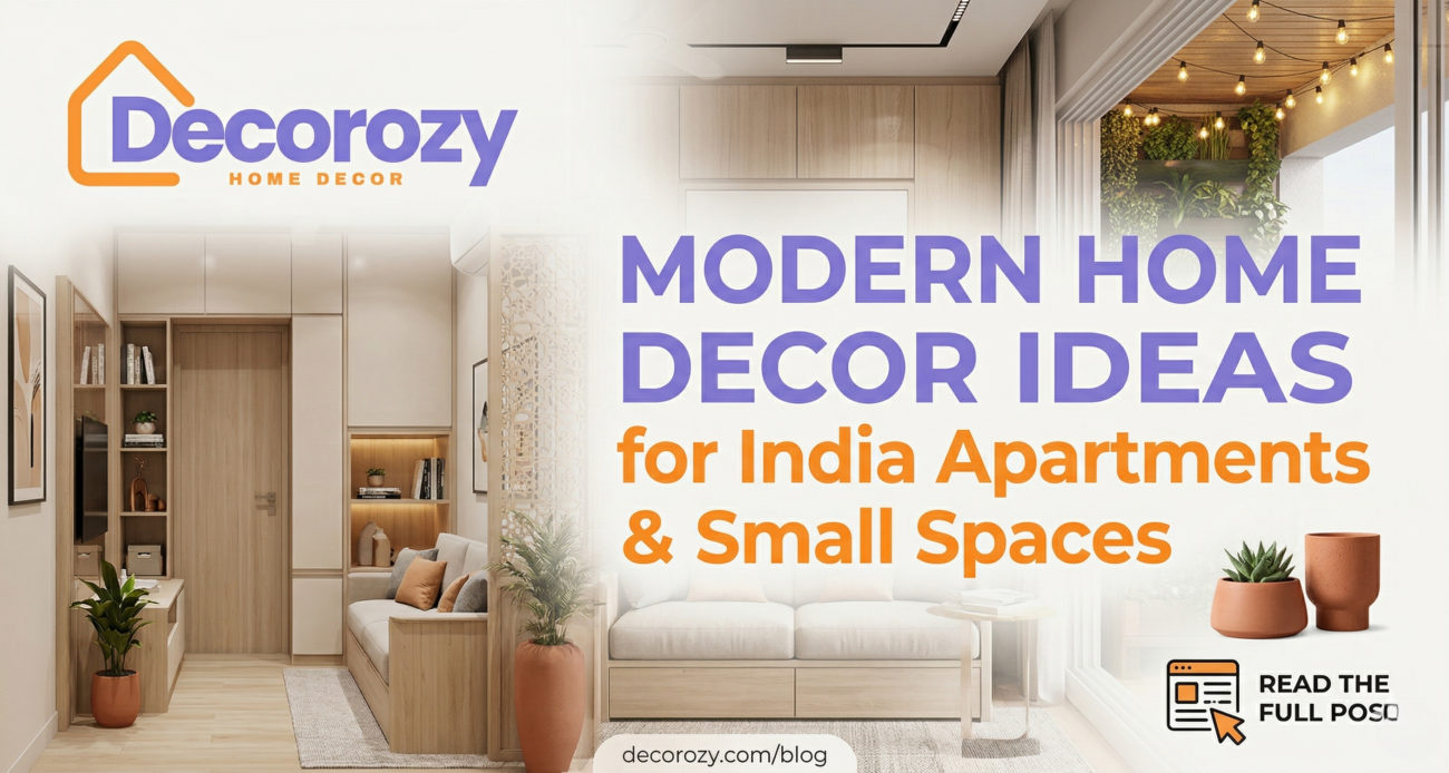 Modern Home Decor Ideas for India Apartments Small Spaces