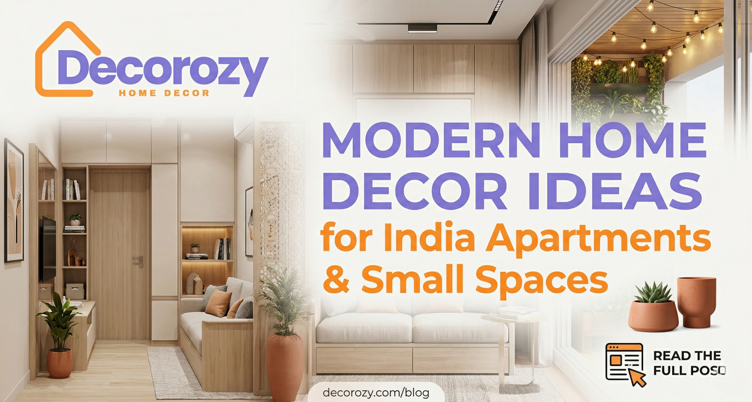 Modern Home Decor Ideas for India Apartments Small Spaces