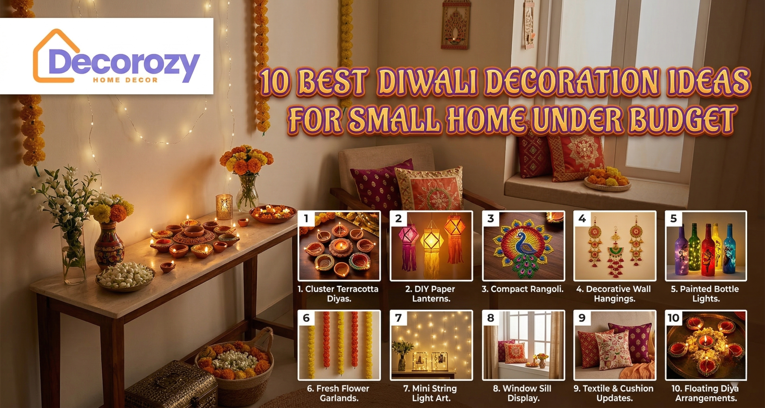 10 Best Diwali Decoration Ideas For Small Home Under Budget
