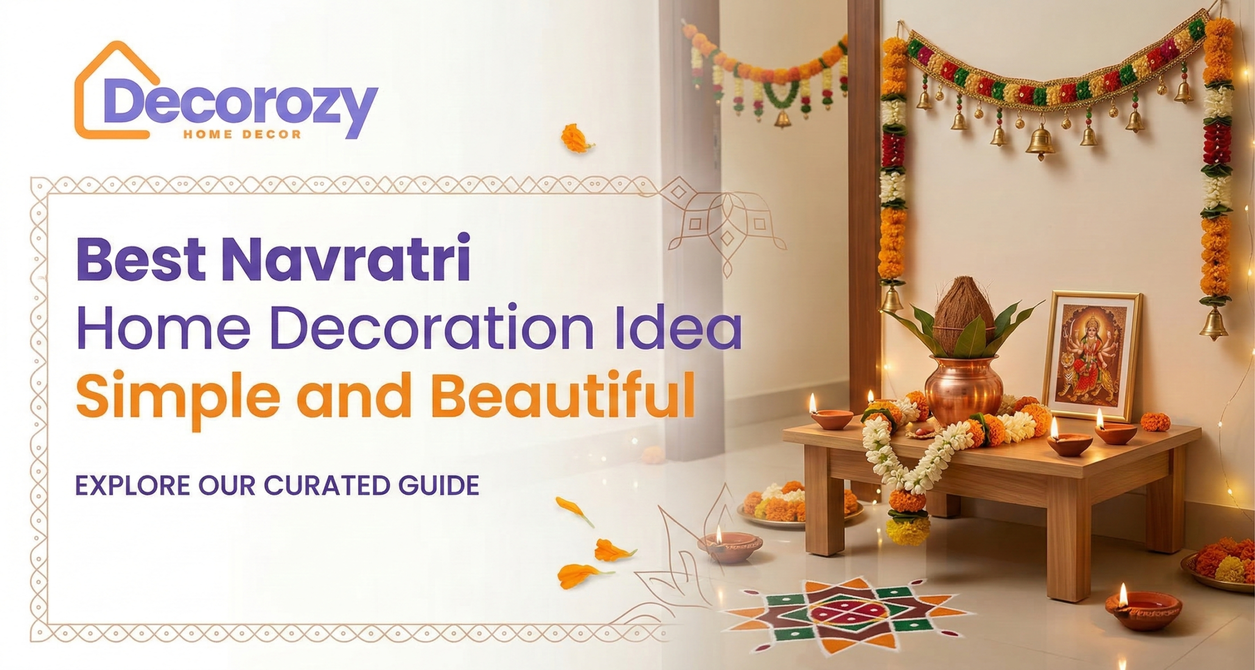 Best Navratri Home Decoration Idea Simple and Beautiful