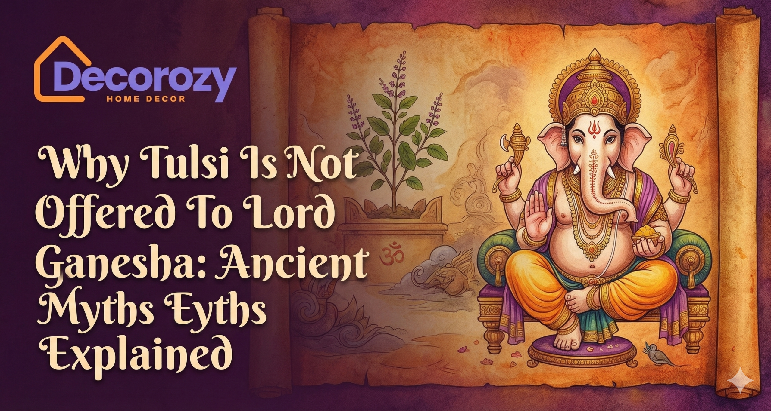 Why Tulsi Is Not Offered To Lord Ganesha: Ancient Myths Explained