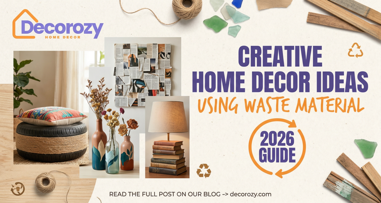 Creative Home Decor Ideas Using Waste Material: 2026 Guide