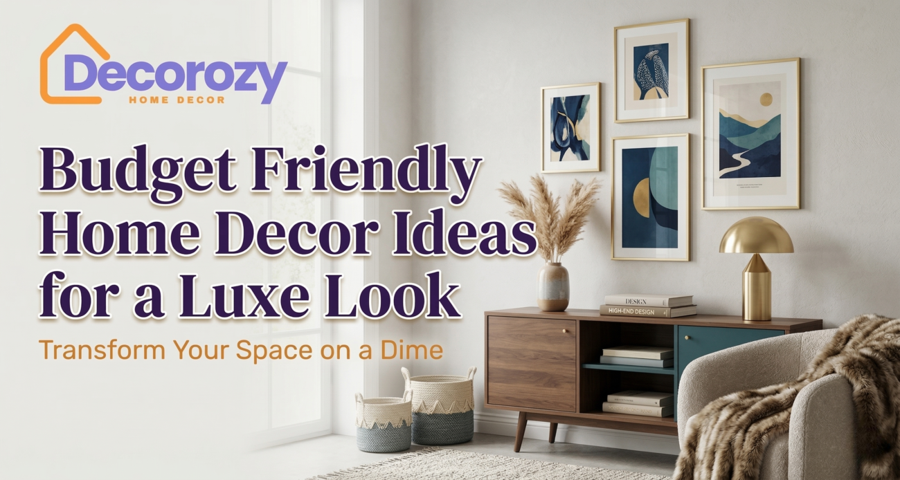 Budget Friendly Home Decor Ideas for a Luxe Look