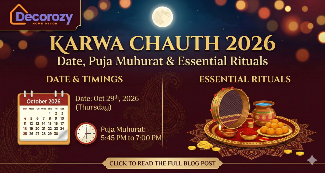 Karwa Chauth 2026: Date, Puja Muhurat & Essential Rituals