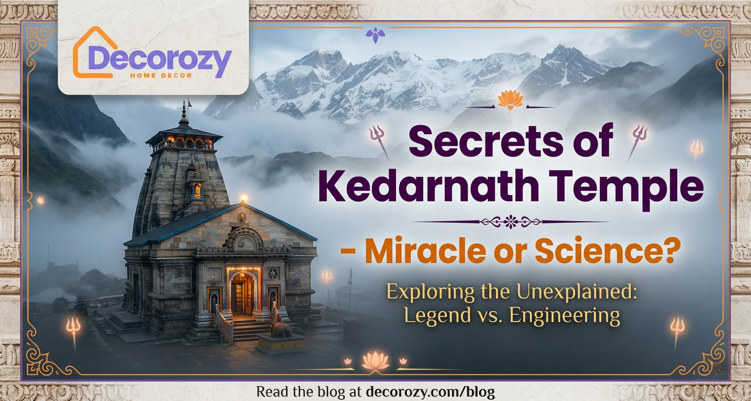 Secrets of Kedarnath Temple - Miracle or Science?