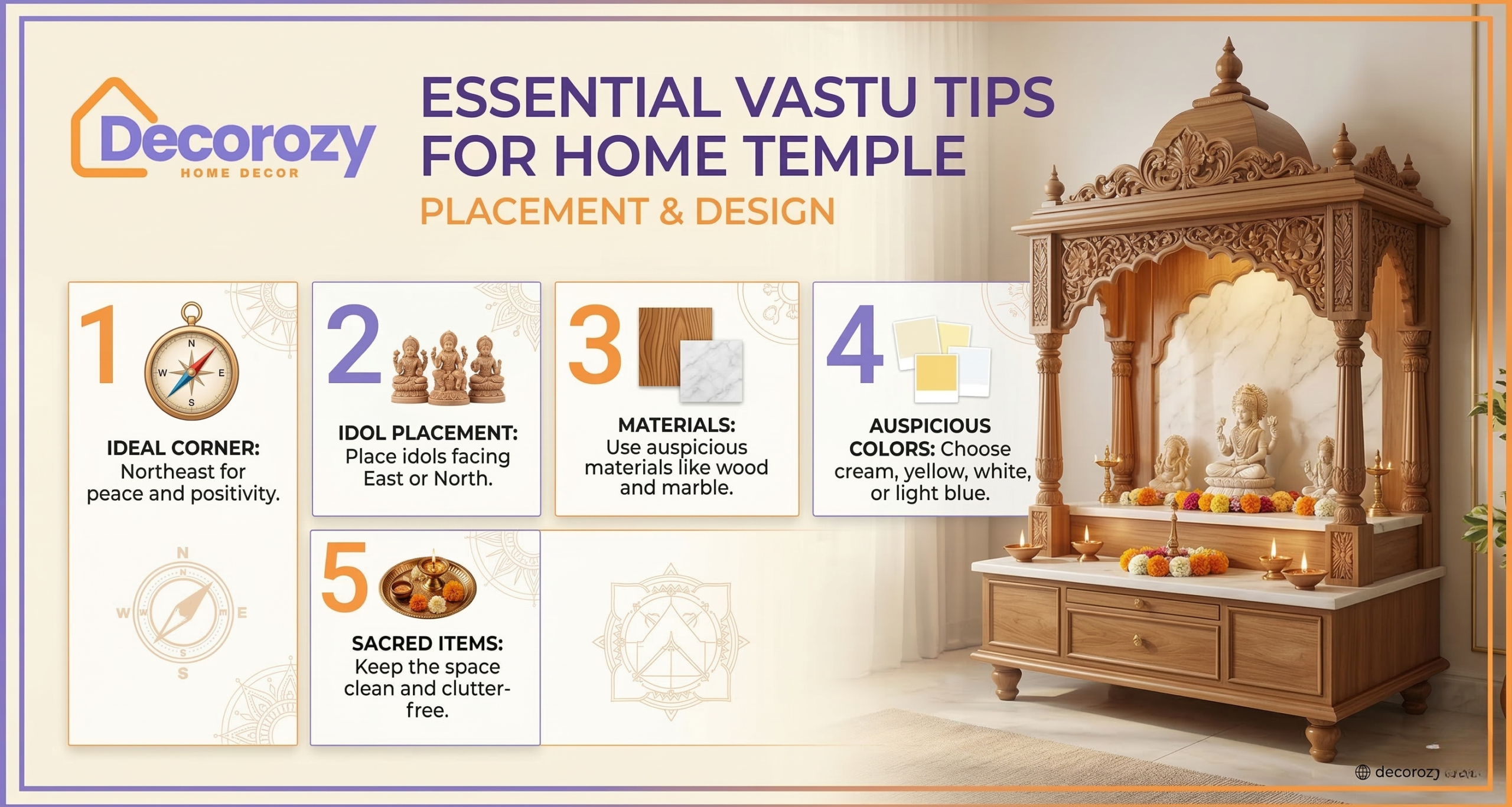 Essential Vastu Tips for Home Temple Placement & Design