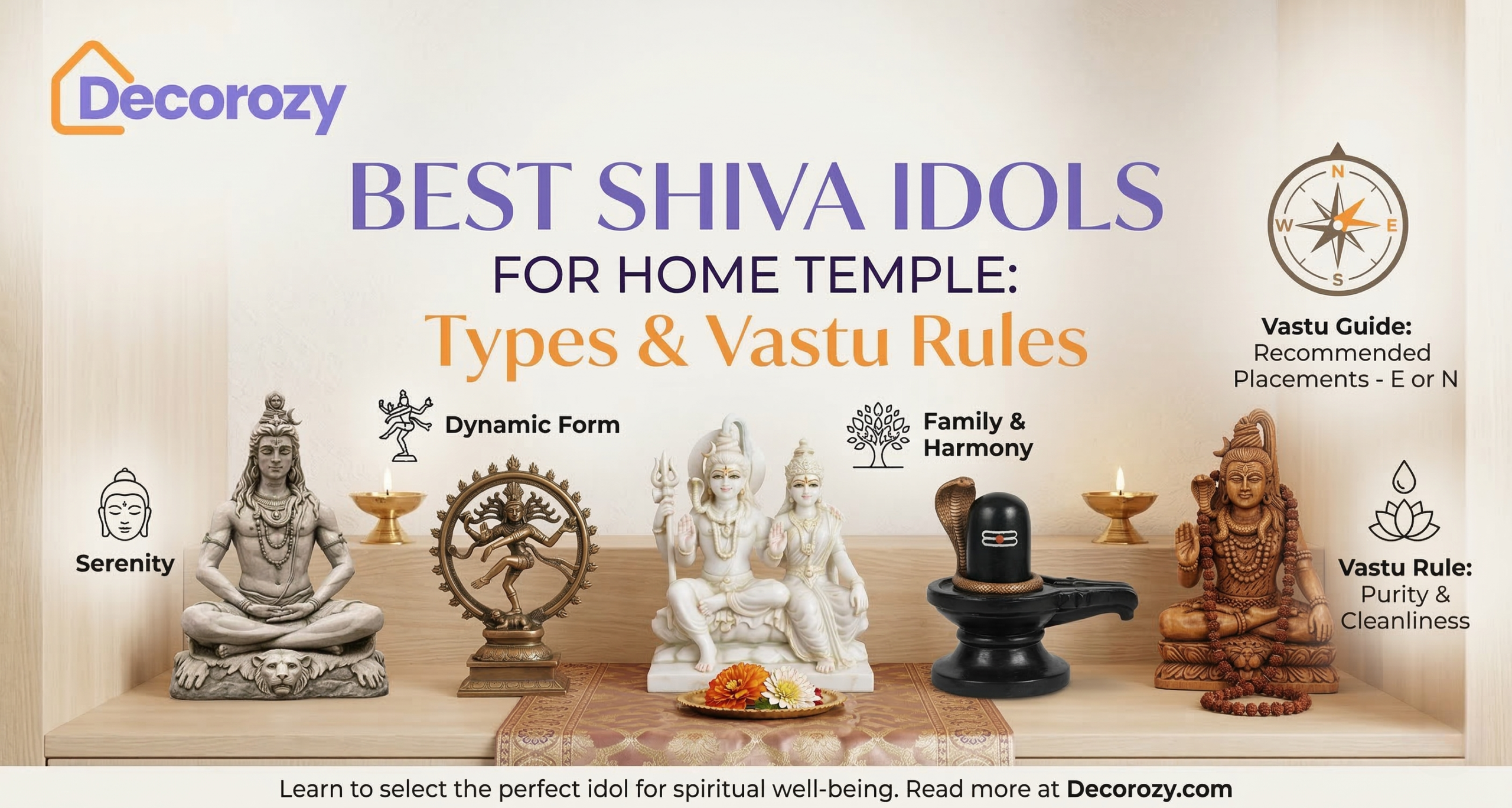 Best Shiva Idols for Home Temple: Types & Vastu Rules