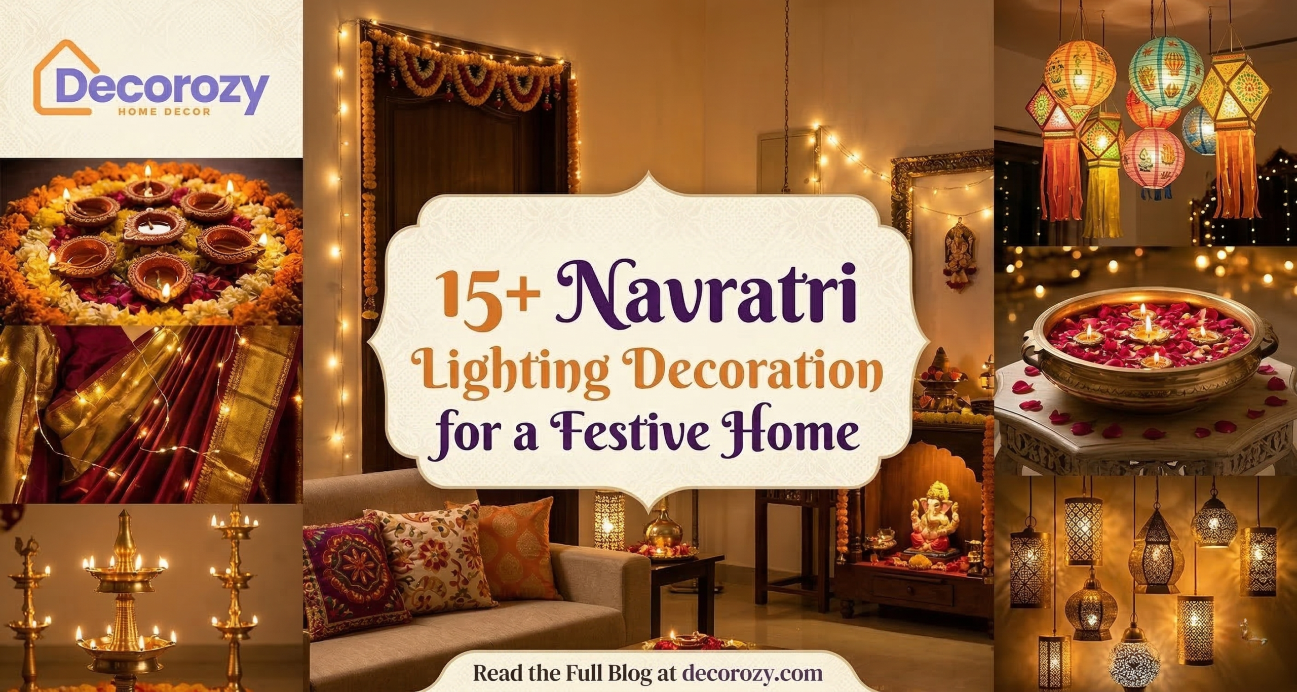 15+ Navratri Lighting Decoration Ideas for a Festive Home