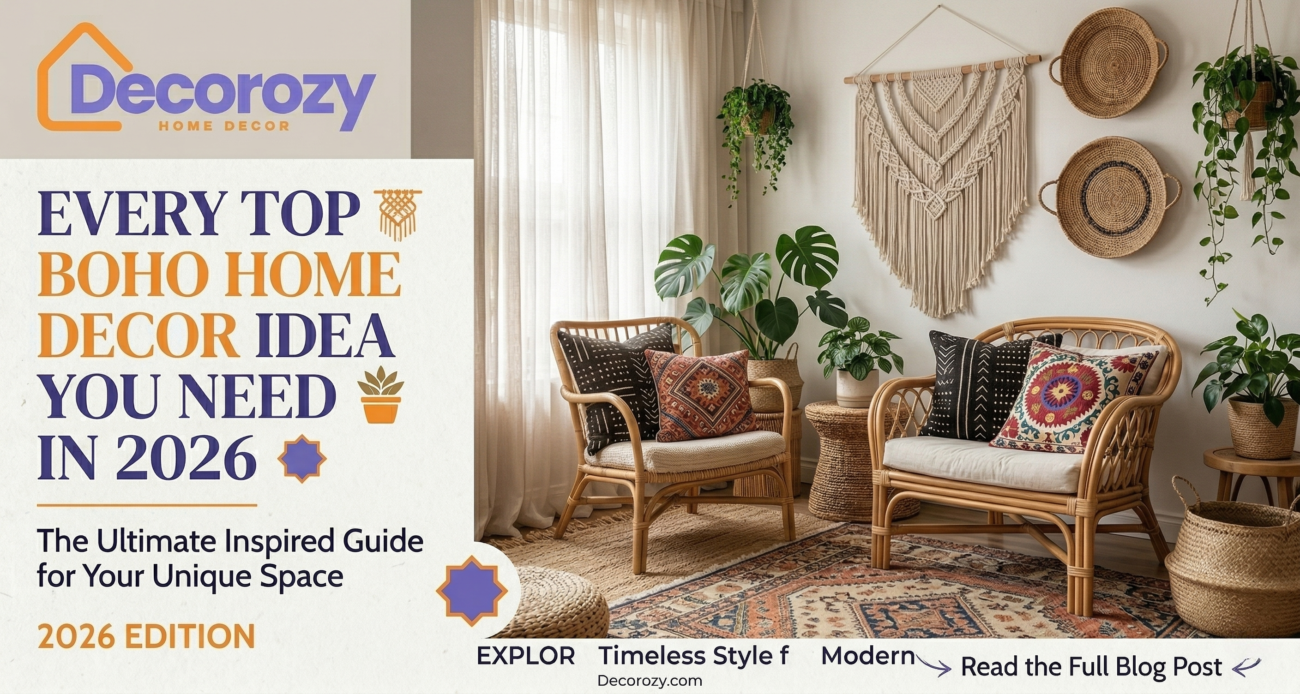 Every Top Boho Home Decor Idea You Need in 2026