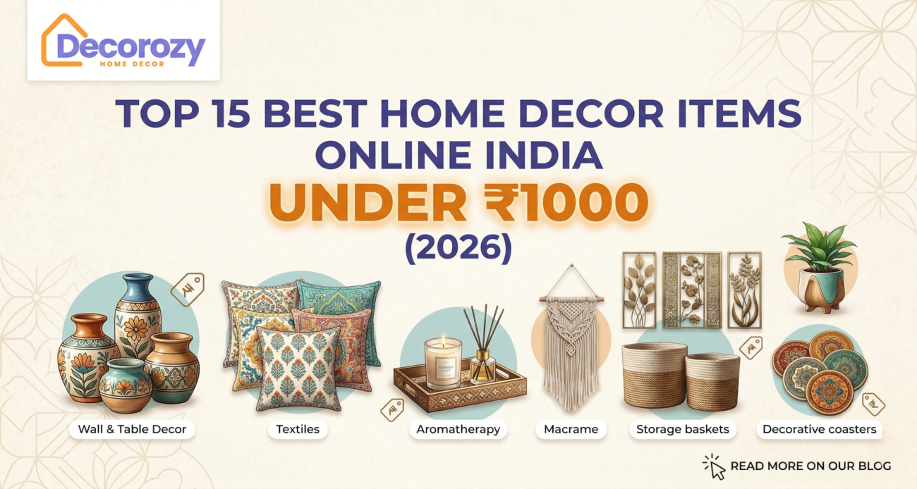 Top 15 Best Home Decor Items Online India Under 1000 (2026)