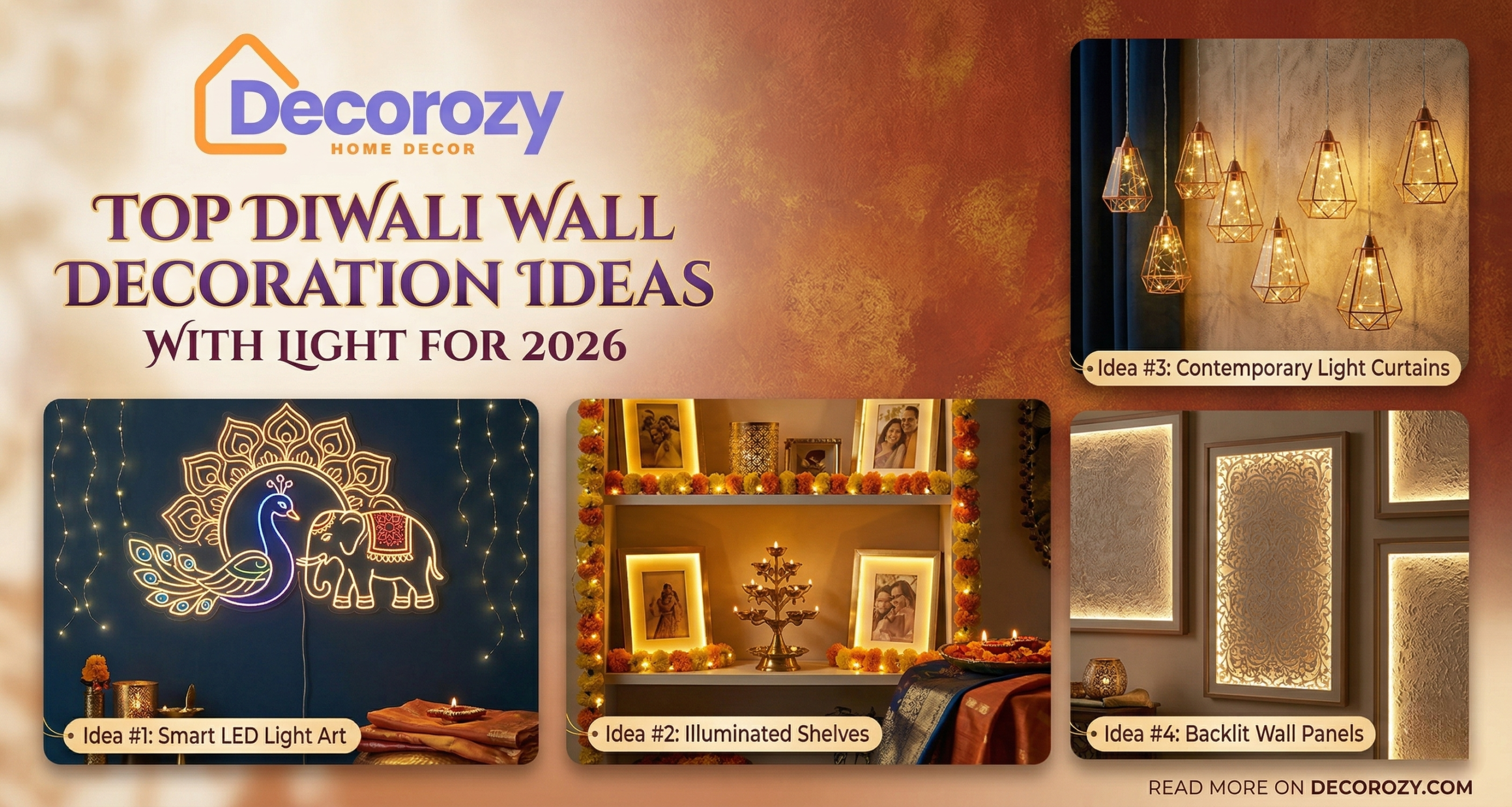 Top Diwali Wall Decoration Ideas With Light for 2026
