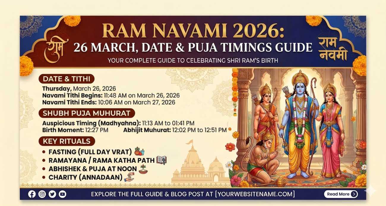 Ram Navami 2026: Date, Puja Timings, and Rituals Guide