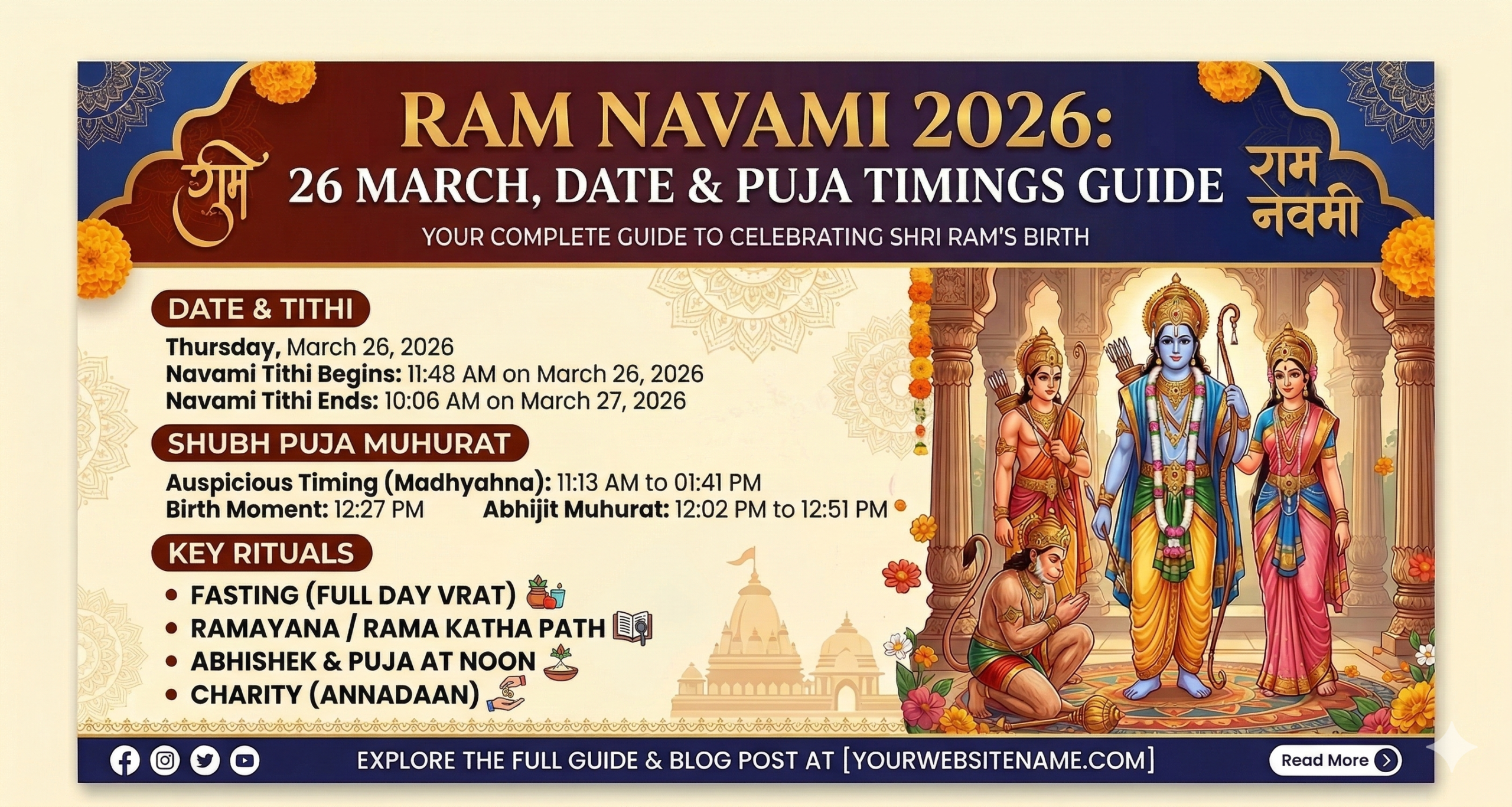 Ram Navami 2026: Date, Puja Timings, and Rituals Guide