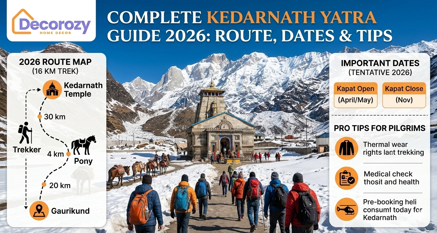 Complete Kedarnath Yatra Guide 2026: Route, Dates & Tips