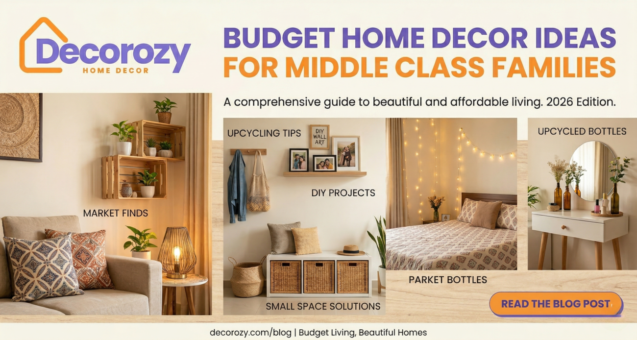 Budget Home Decor Ideas for Middle Class Families | Decorozy
