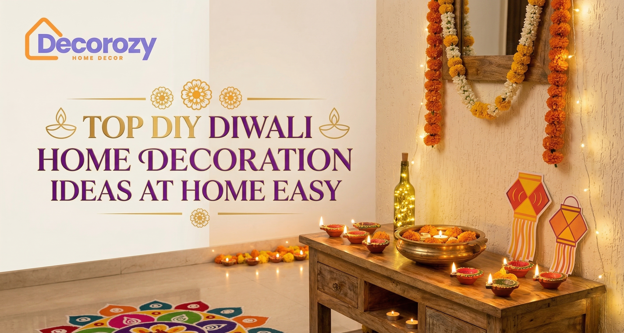 Top DIY Diwali Home Decoration Ideas At Home Easy