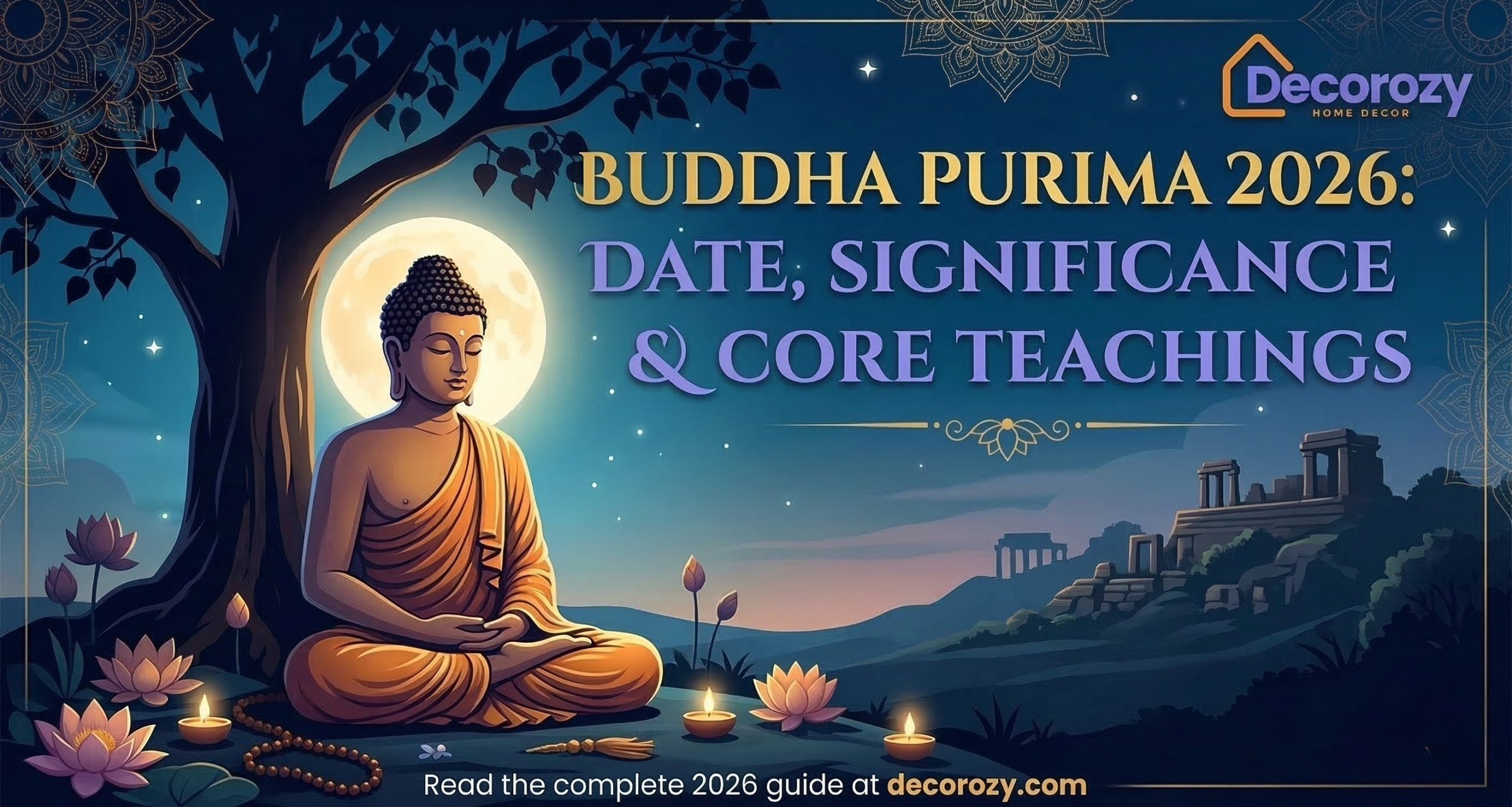 Buddha Purnima 2026: Date, Significance & Core Teachings