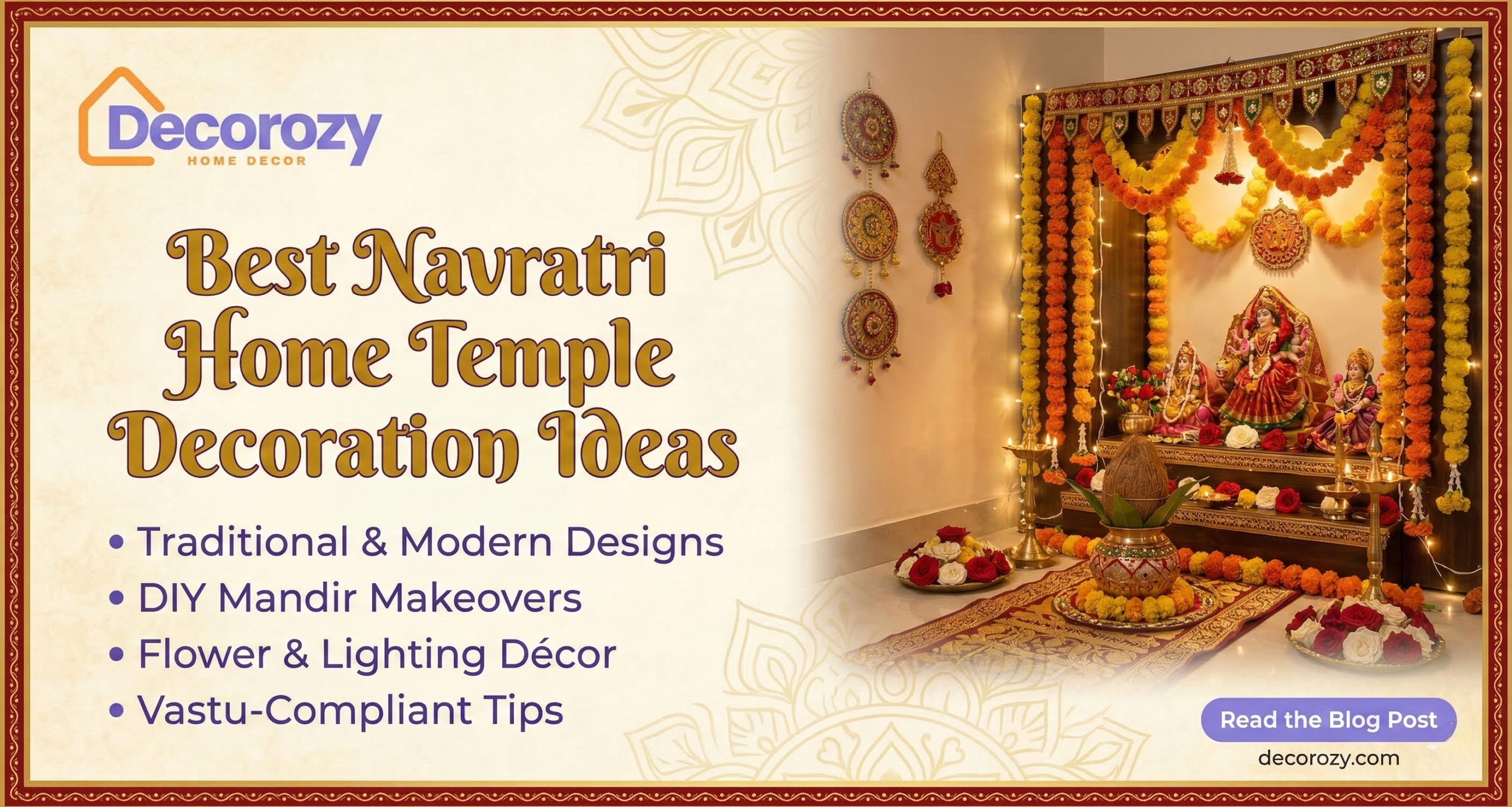 Best Navratri Home Temple Decoration Ideas