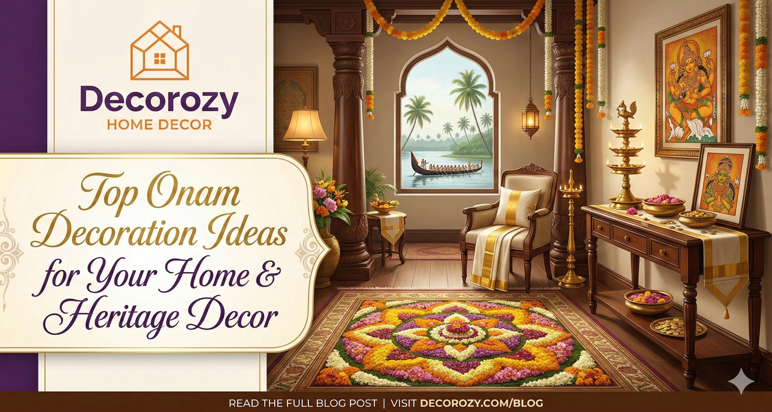 Top Onam Decoration Ideas for Your Home & Heritage Decor