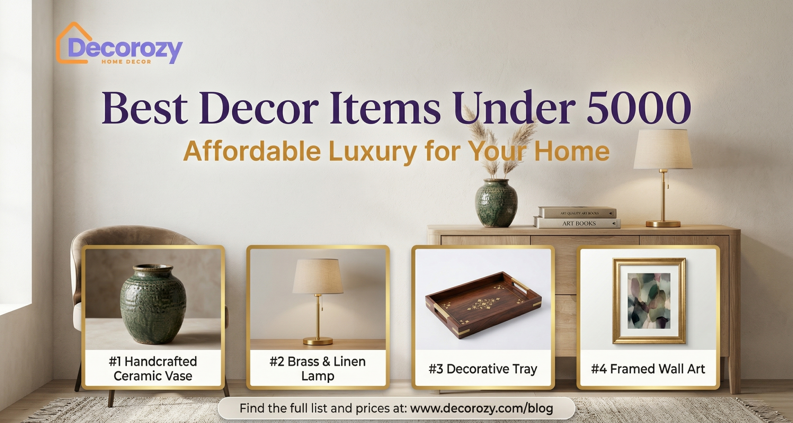 Best Decor Items Under 5000: Affordable Luxury for Your Home