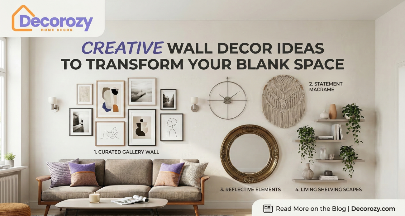 Creative Wall Decor Ideas to Transform Your Blank Space